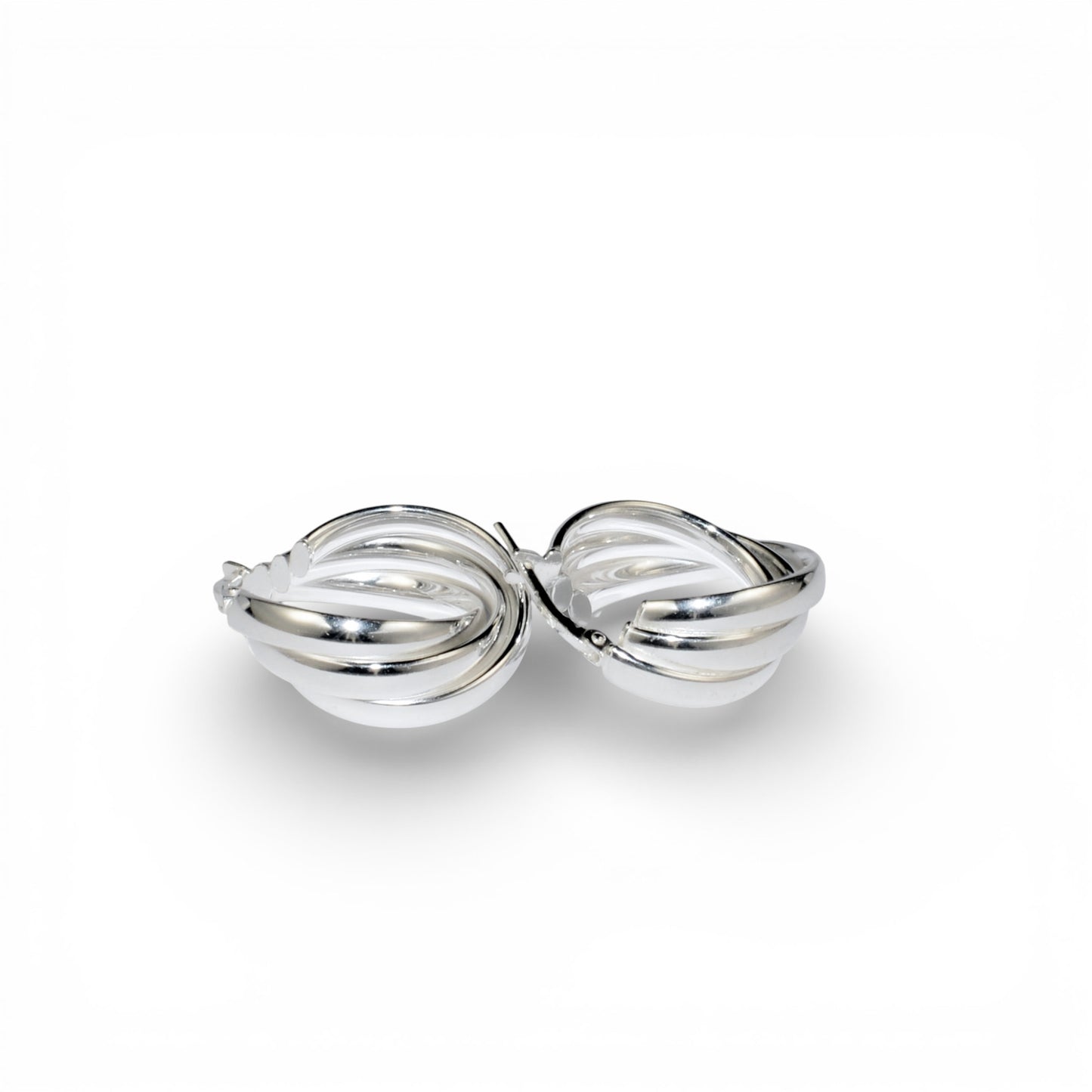 Orecchini Fascia Tripla in Argento 925