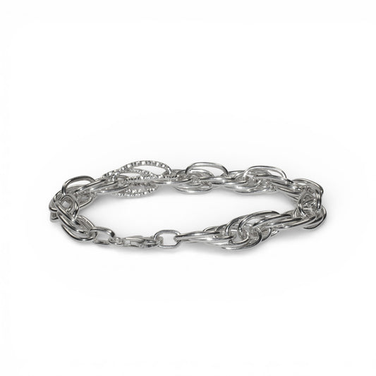 Women's Twisted Bracelet in 925 Silver