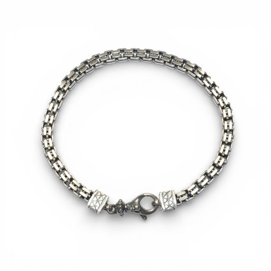 Bracciale a Maglia Greca in Argento 925