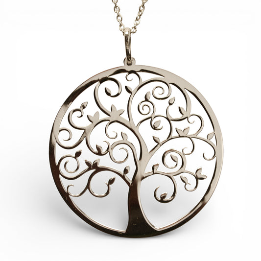 Catenina con Pendente Albero della Vita Grande in Argento 925